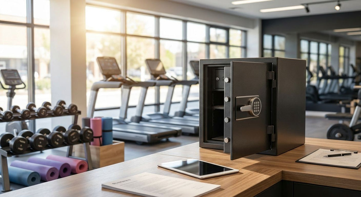 Safes for personal fitness equipment retailers