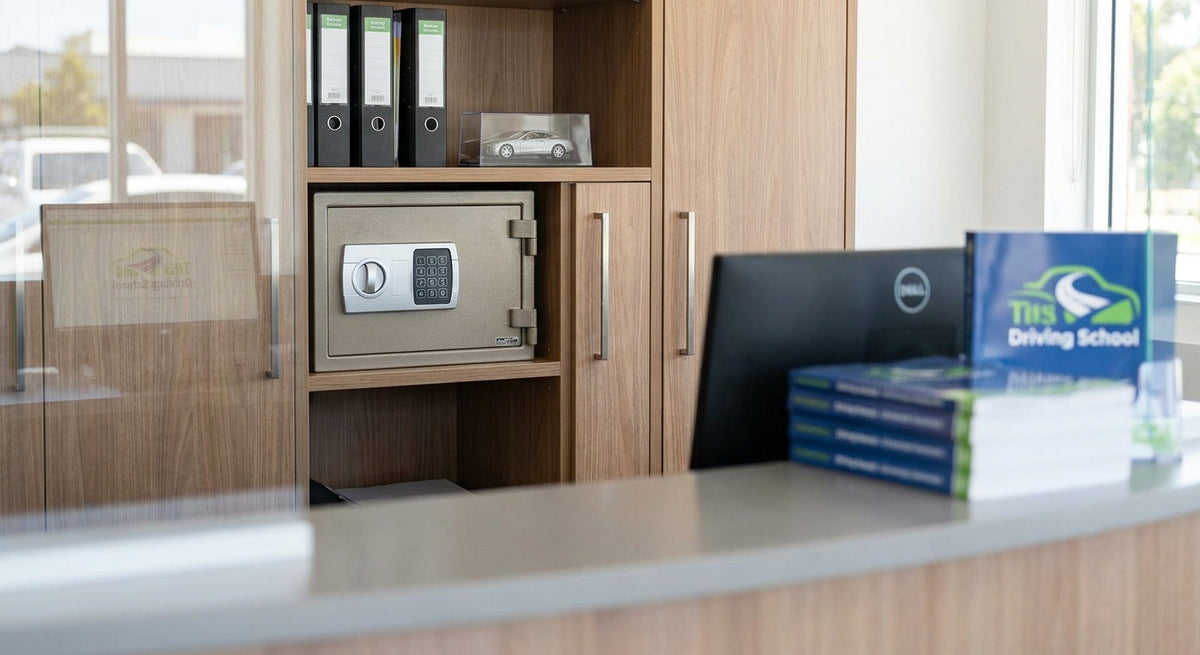Safes for driving schools and licensing offices