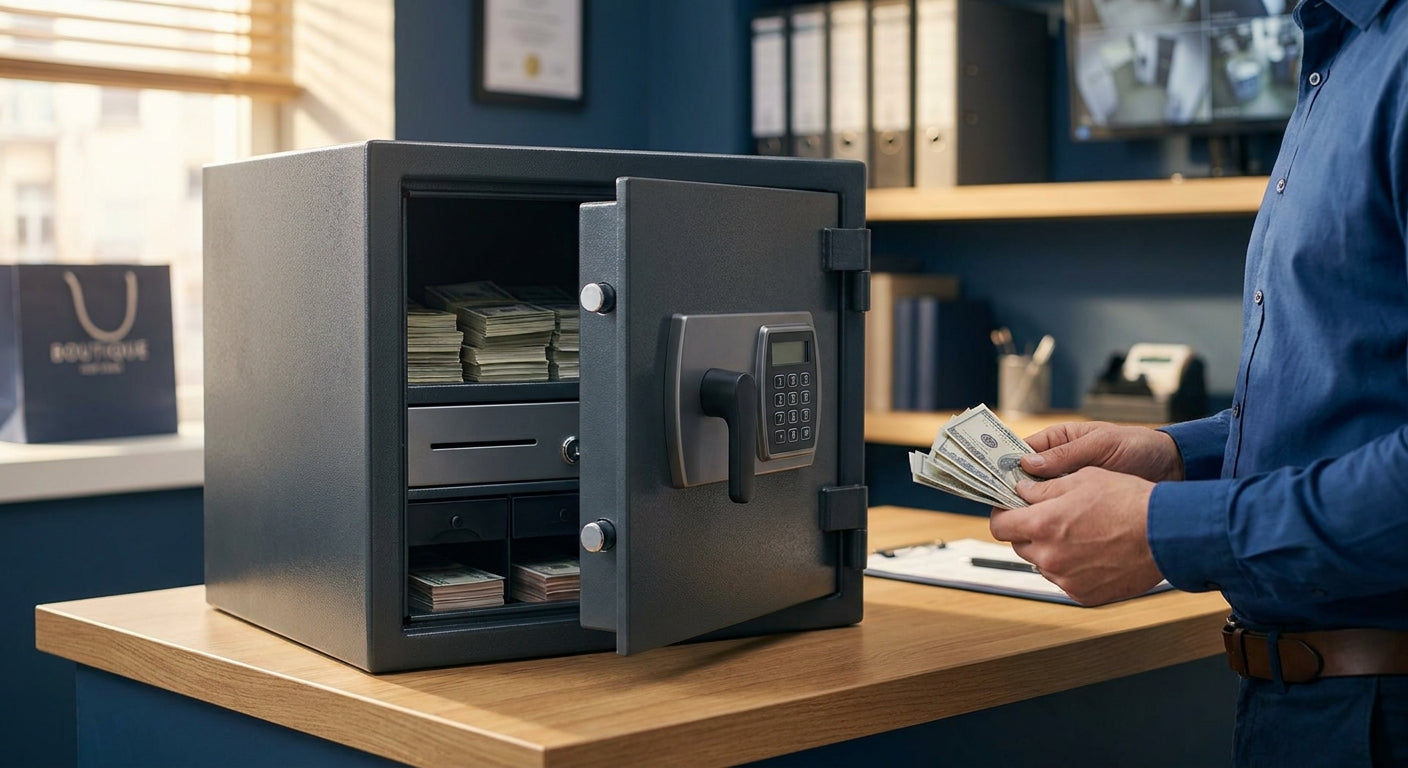 Cash safes for retail stores