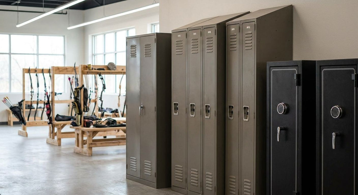 Safes for archery and shooting range facilities