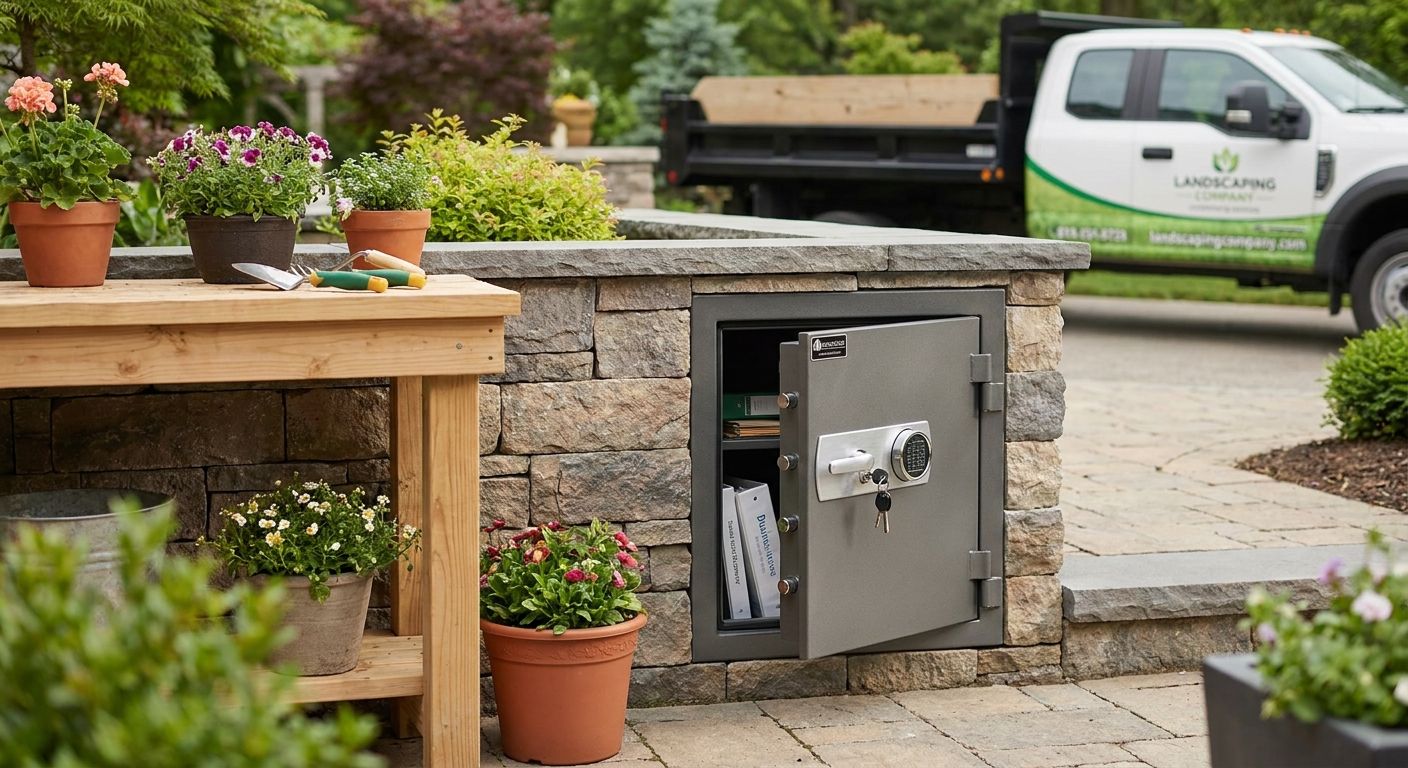 Safes for landscaping and garden design businesses