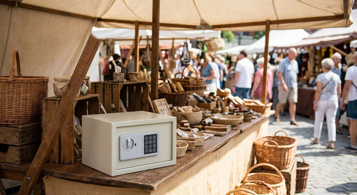 Safes for market stall and pop-up retailers