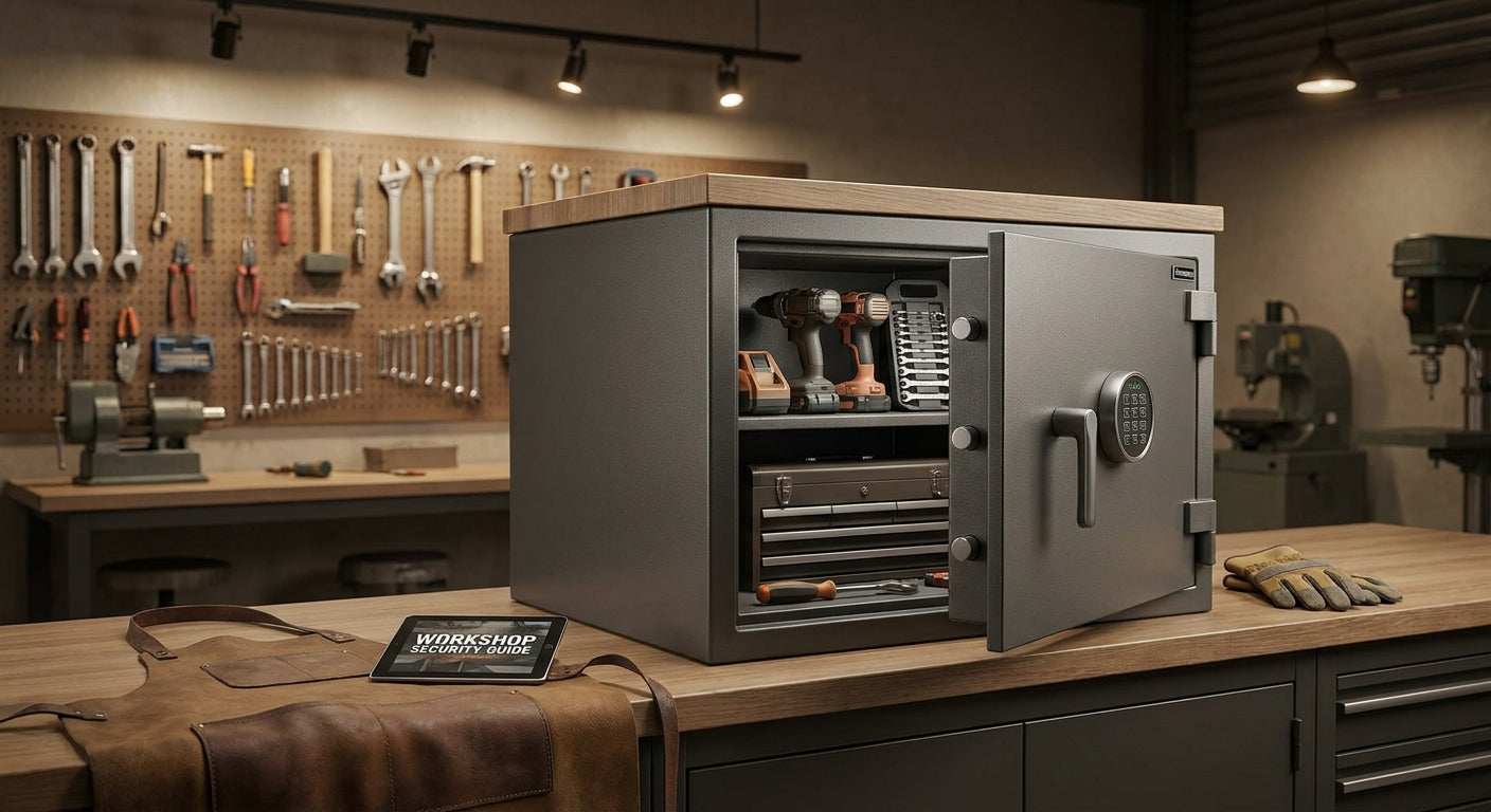Safes for tool storage and workshop security