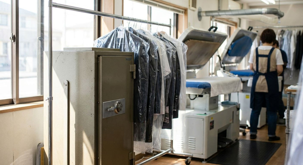 Safes for dry cleaners and garment care businesses