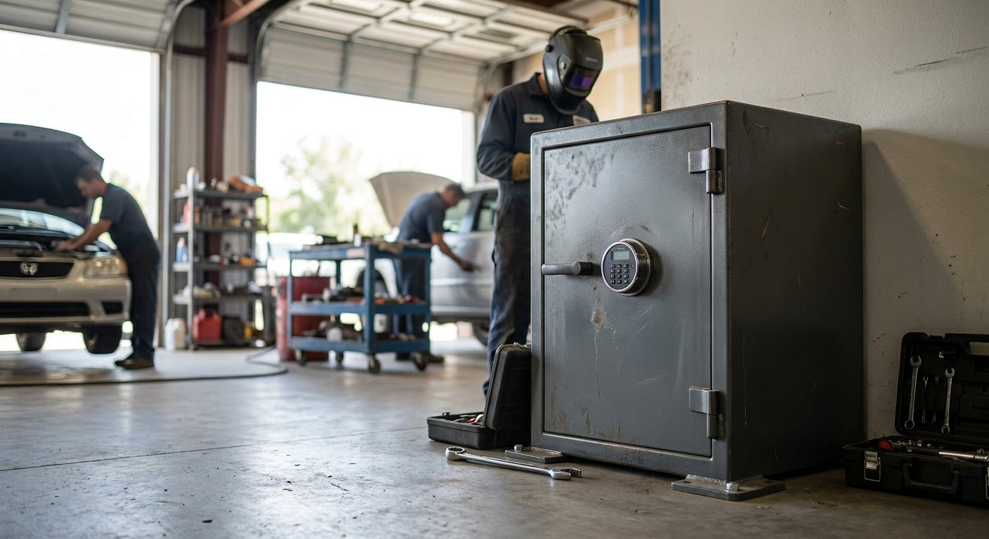 Safes for panel beaters and auto repair shops