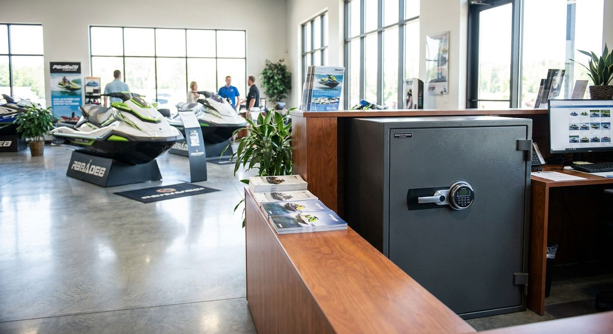 Safes for personal watercraft and jet ski dealerships