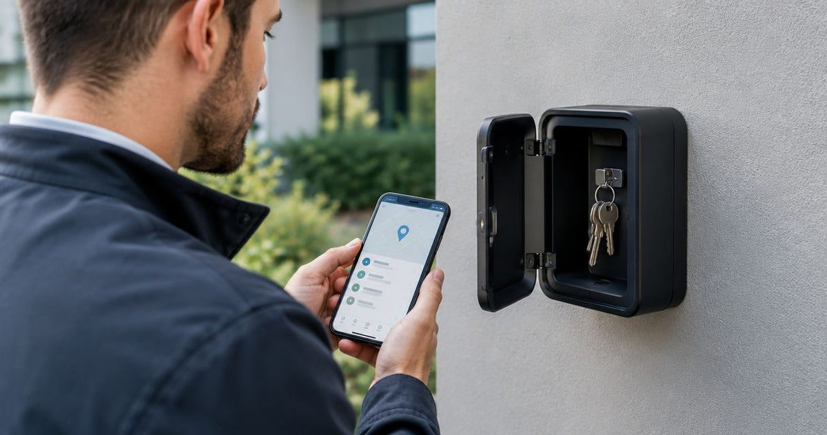 How to connect a key safe to a trade team's job scheduling app