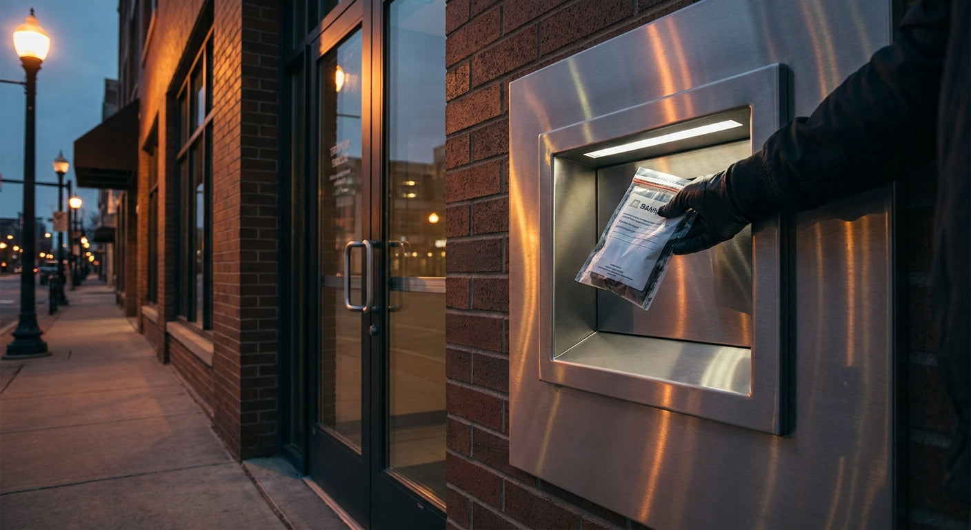 Night deposit safes for retail businesses