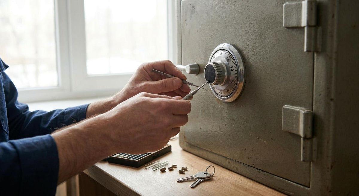 How to rekey a safe lock without replacing the safe