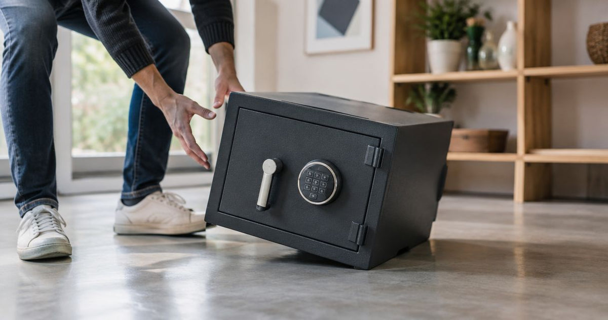 Can a safe survive being dropped or knocked over?