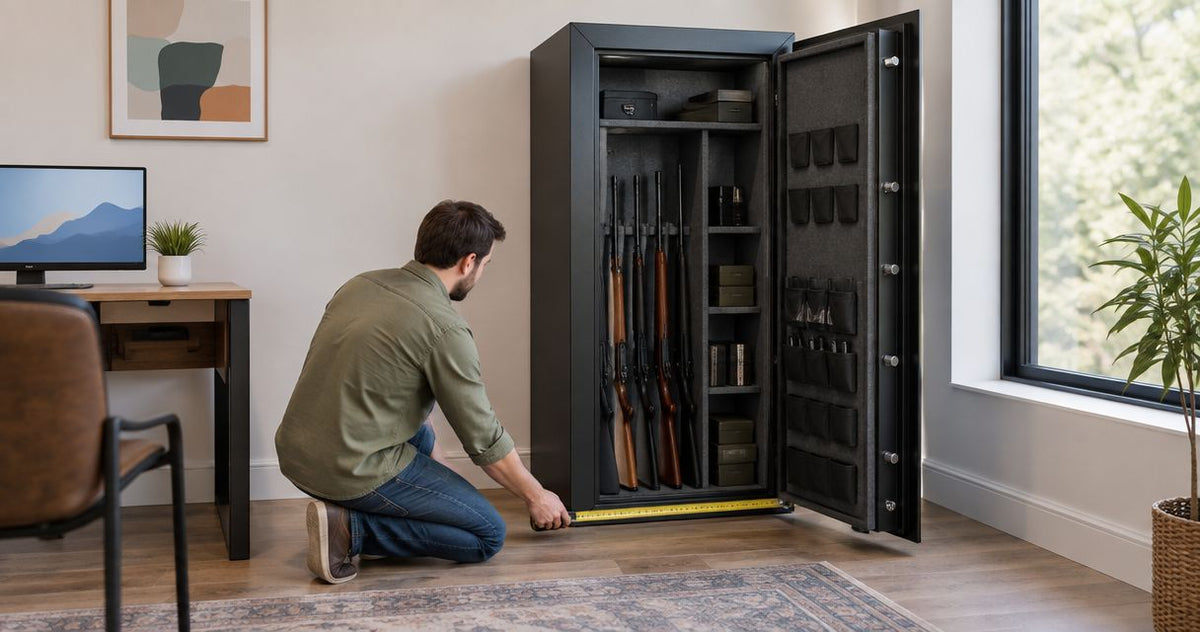How much space do I need for a gun safe?