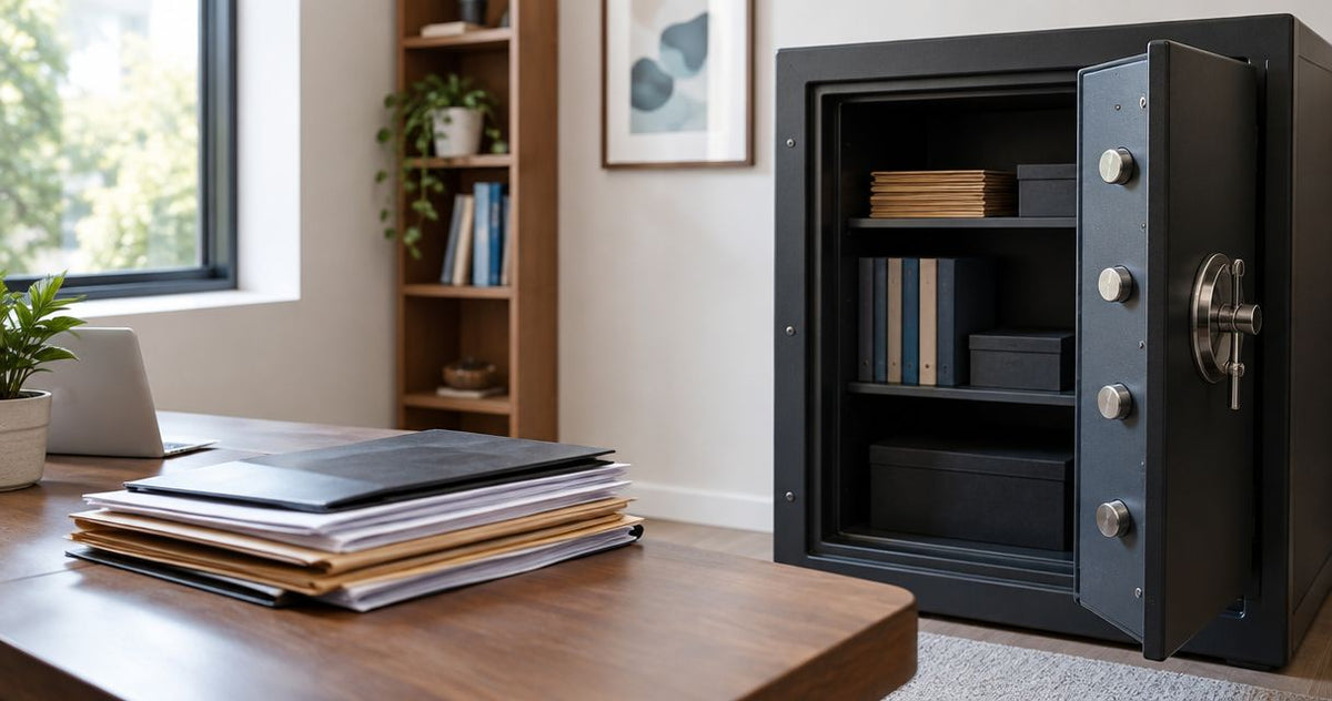 How long can documents survive in a house fire safe?