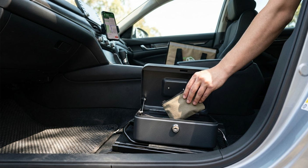 Safes for rideshare and delivery drivers