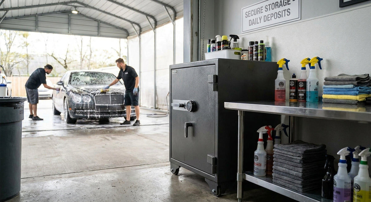 Safes for car wash and detailing businesses