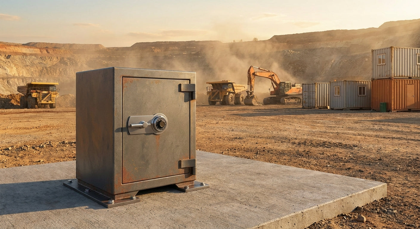 Safes for mining and remote work sites