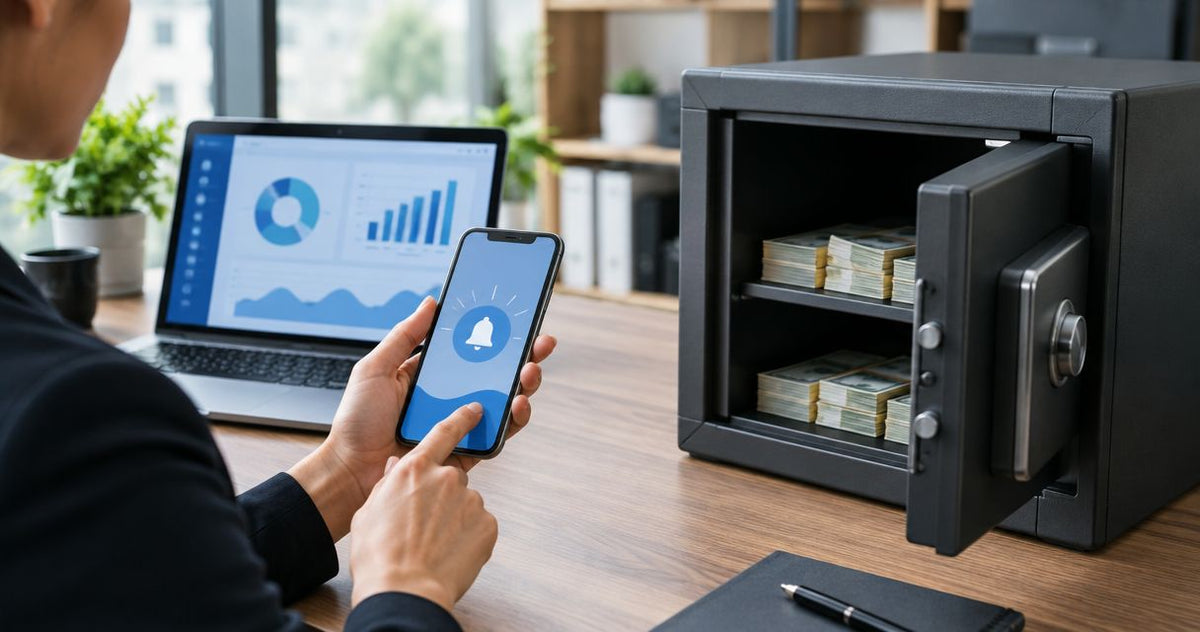 Automatically alert your accountant when a cash safe is full