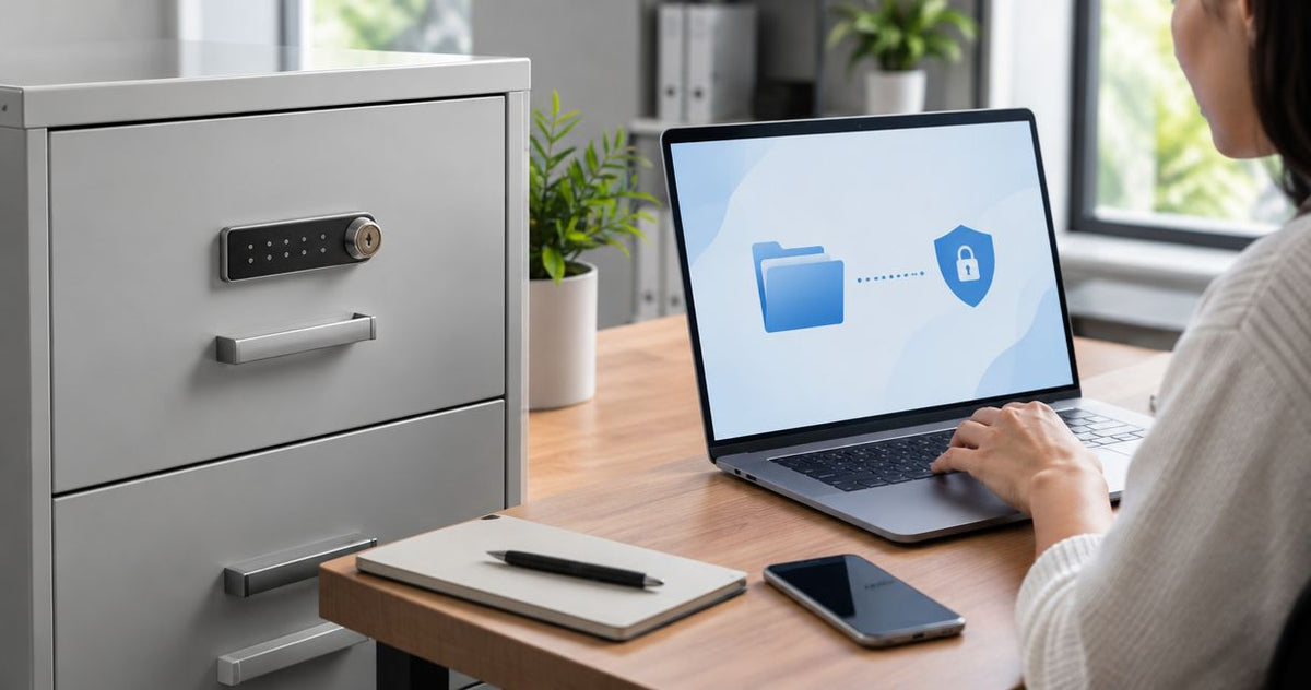 How to connect a filing cabinet lock to document software