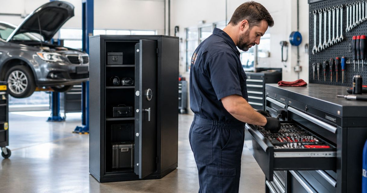 Safes for mechanics and vehicle service centres: complete 2026 guide