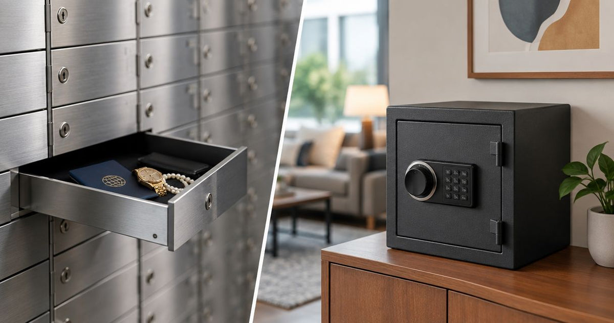 Is a safe deposit box better than a home safe?