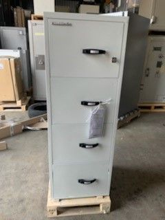 DAMAGED ChubbSafes Fire File 4 Drawer 25" Filing Cabinet 10