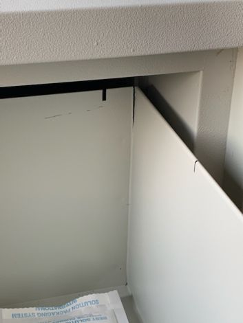 DAMAGED ChubbSafes Fire File 4 Drawer 25" Filing Cabinet 11