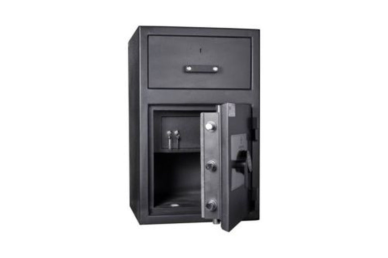 Dominator Safes DS-DC Big Red 3 wheel combination lock 1