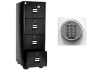 LOCKTECH - 4-Drawer Fire Resistant Filing Cabinet 1