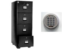 LOCKTECH - 4-Drawer Fire Resistant Filing Cabinet 2