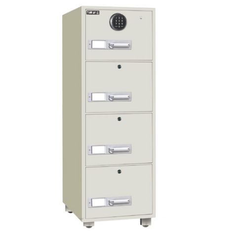 Apex-Safe - 4 Drawer Fireproof File Cabinet Safe - ASF680-4EKK